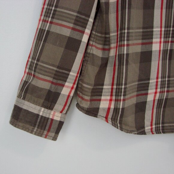 Ralph Lauren Denim & Supply Plaid Shirt Western Brown Tan Red XXL Extra Large - Picture 8 of 13